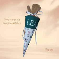 Kleine Schultüte, Vorschultüte, Zuckertüte - Buchstaben Zoo