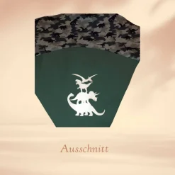 Kleine Schultüte, Vorschultüte, Zuckertüte - Dinos gestapelt grün