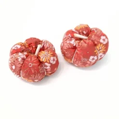 Kleine Stoffkürbisse, herbstliche Deko-Kürbisse (1 Stk.)