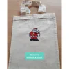 Kleine Stofftasche, mit Nikolausmotiv bestickt