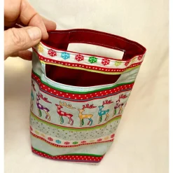 kleine Tasche für Geschenke, nachhaltig,wiederverwendbar Beutel,Verpackung Geschenk,Adventskalender,Geschenkverpacku