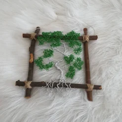 kleiner Bonsai / Drahtbaum Wandbild / Lebensbaum Fensterbild/ Geschenkidee/ Baum aus Draht/ Wunsch Anfertigung