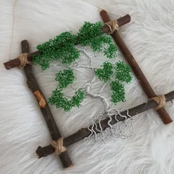 kleiner Bonsai / Drahtbaum Wandbild / Lebensbaum Fensterbild/ Geschenkidee/ Baum aus Draht/ Wunsch Anfertigung