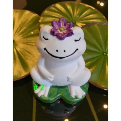 kleiner Froschkönig mit Blume aus Raysin