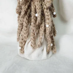 Kleiner gehäkelter Weihnachtsbaum aus Jute, Weihnachtsdeko