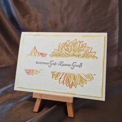 Kleiner Gute Laune Gruß - Gratulationskarte - Blume