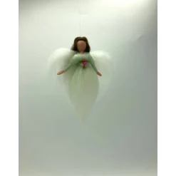 kleiner mintgrüner Engel, gefilzter Schutzengel