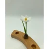 Kleines Frühlingsblümchen für den Jahreszeitentisch, Krokus oder Buschwindröschen, Filzblume Jahresring, Jahrezeitentisc