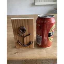 Kleines Holzschild mit Anker, Upcycling, Spruchschild, kleines Geschenk, Home Deko