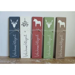 Kleines Holzschild zum Anlehnen "Weihnachtszeit" aus der Manufaktur Karla