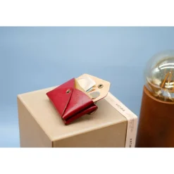 Kleines Portemonnaie für Damen mit doppelter Vordertasche. Minimalistische Doubleface Brieftasche (Unisex).