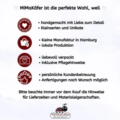 Kleines Weihnachtsgeschenk – Glas Tannenbaum Anhänger mit Karabiner auf Karte