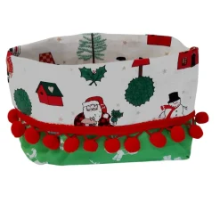 Kleines Weihnachtskörbchen für Gebäck oder Deko