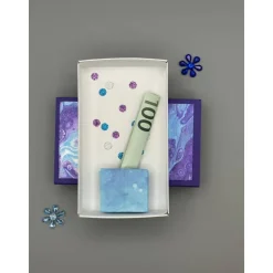 Künstlerische Geldgeschenk Box im Pouring-Design – Originelle Geschenkverpackung