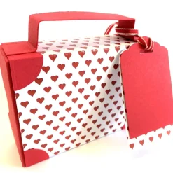 Koffer aus Karton – Handgemachte Geschenkverpackung für Urlaub, Reisegutschein oder Geldgeschenk (12x9x3,5cm)