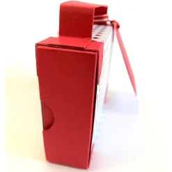 Koffer aus Karton – Handgemachte Geschenkverpackung für Urlaub, Reisegutschein oder Geldgeschenk (12x9x3,5cm)