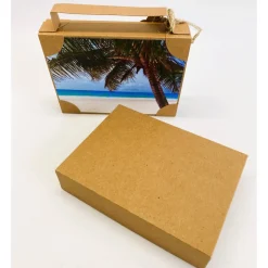 Koffer aus Karton – Handgemachte Geschenkverpackung für Urlaub, Reisegutschein oder Geldgeschenk (15x11x3,5cm)