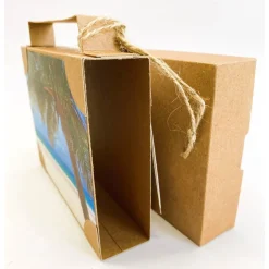 Koffer aus Karton – Handgemachte Geschenkverpackung für Urlaub, Reisegutschein oder Geldgeschenk (15x11x3,5cm)