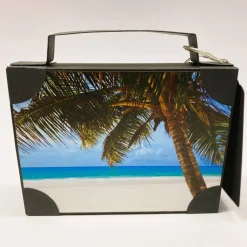 Koffer aus Karton – Handgemachte Geschenkverpackung für Urlaub, Reisegutschein oder Geldgeschenk (15x11x3,5cm)