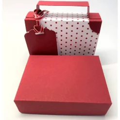Koffer aus Karton – Handgemachte Geschenkverpackung für Urlaub, Reisegutschein oder Geldgeschenk (12x9x3,5cm)
