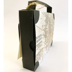 Koffer aus Karton – Handgemachte Geschenkverpackung für Urlaub, Reisegutschein oder Geldgeschenk (18x13,5x3,5cm)