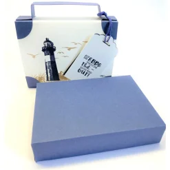 Koffer aus Karton – Handgemachte Geschenkverpackung für Urlaub, Reisegutschein oder Geldgeschenk (15x11x3,5cm)