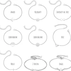 Kommunion Geschenk Mädchen – Armband mit Karte & Geschenkbox aus Edelstahl - Kommunionsgeschenk