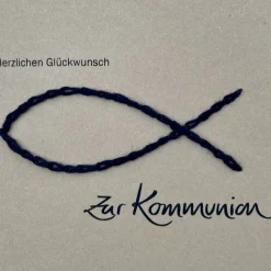 Kommunion Karte natur