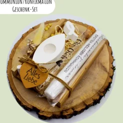 Kommunion oder Konfirmation Geschenk-Set | personalisierbar | Geldgeschenk | Geschenkidee | Glaube | Kirche