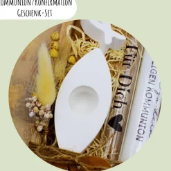 Kommunion oder Konfirmation Geschenk-Set | personalisierbar | Geldgeschenk | Geschenkidee | Glaube | Kirche