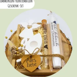 Kommunion oder Konfirmation Geschenk-Set | personalisierbar | Geldgeschenk | Geschenkidee | Glaube | Kirche