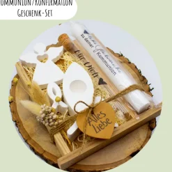 Kommunion oder Konfirmation Geschenk-Set | personalisierbar | Geldgeschenk | Geschenkidee | Glaube | Kirche
