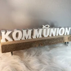 Kommunion Tischdeko, Schriftzug Kommunion, Schriftzug, Tischdeko Kommunion Mädchen, Tischdeko Erstkommunion