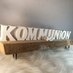 Kommunion Tischdeko, Schriftzug Kommunion, Schriftzug, Tischdeko Kommunion Mädchen, Tischdeko Erstkommunion