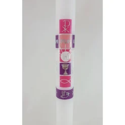 Kommunionkerze pink für Mädchen