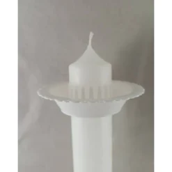 Kommunionkerze Taufkerze lang Mädchen Lebensbaum rosagold Baum des Lebens Kreuz Regenbogen Name Datum individualis