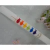 Kommunionkerze Taufkerze lang Mädchen Jungen bunt gold Kreuz Fische Name Datum individualisierbar