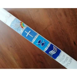 Kommunionkerze 40x4 cm, Mädchen, Jungen