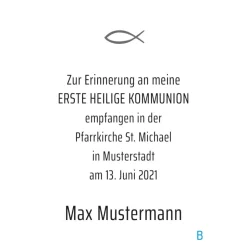 Kommunionsbildchen | Andenkenbildchen | Erinnerungsbildchen | Gedenkbildchen | Gastgeschenk | Heiligenbildchen