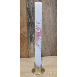 Kommunionskerze - Irisierend - 40x4 cm