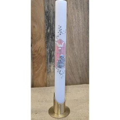 Kommunionskerze - Irisierend - 40x4 cm