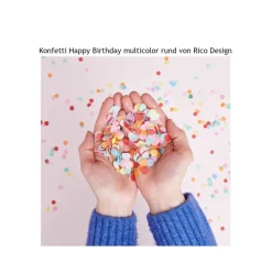 Konfetti 20 g Buntes Papierkonfetti rund