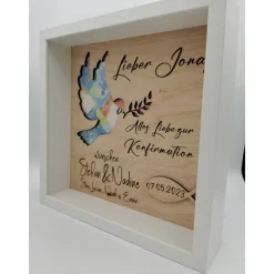 Konfirmation/ Geldgeschenk/ Taufe/Hochzeitsgeschenk /Geldgeschenk/Geburtstagsgeschenk/ holz /personalisiert