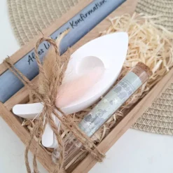 Konfirmation Geldgeschenk Konfirmationsgeschenk mit Kerzenhalter Fisch Geschenkset für Jungen und Mädchen Konfirmationsk