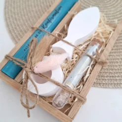 Konfirmation Geldgeschenk Konfirmationsgeschenk mit einem Fisch (Var 2) Kerzenhalter rund Geschenkset für Jungen Mädchen