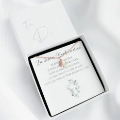 Konfirmation Geschenk für Mädchen, Halskette mit Anhänger, mit Karte und Geschenkbox