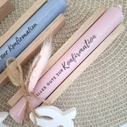 Konfirmation Konfirmationsgeschenk mit Fisch Geschenkset für Jungen und Mädchen Konfirmationskerze
