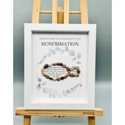 Konfirmationsgeschenk, personalisiertes Geschenk Konfirmation, Kommunion Wanddeko, Wandbild Konfirmation