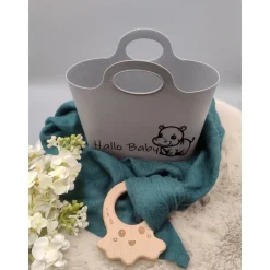Körbchen "Hallo Baby" mit Nilpferd