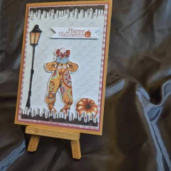 Kürbis Halloween Karte / Happy Halloween Grußkarte / Handgemachte Halloweenkarte / Halloweenkarte Clownmotiv